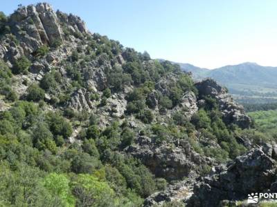 Parque Natural del Valle de Alcudia y Sierra Madrona; barranco de rio dulce castillo cuellar silla f